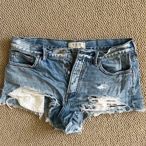 Free people size 27 denim shorts.